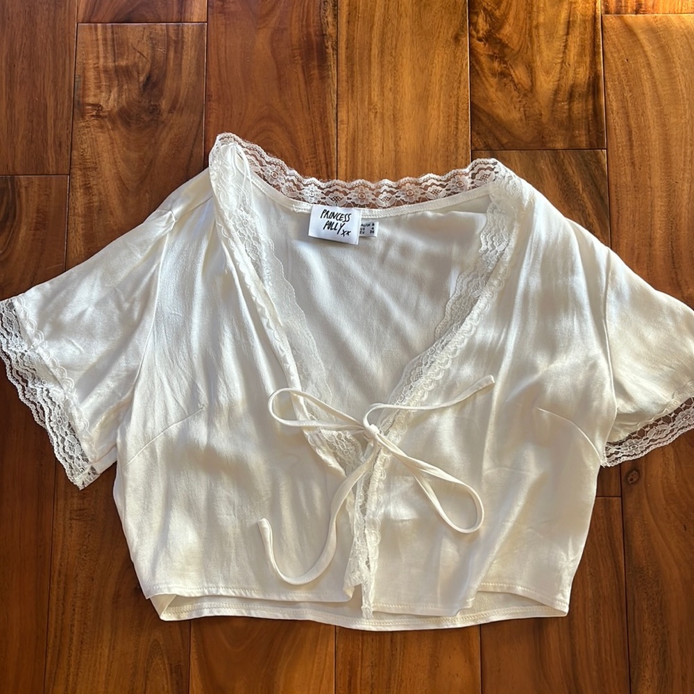 Princess Polly front open tie top